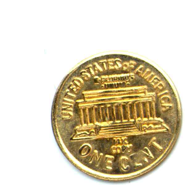 Miniature gold coins by Mike Locke